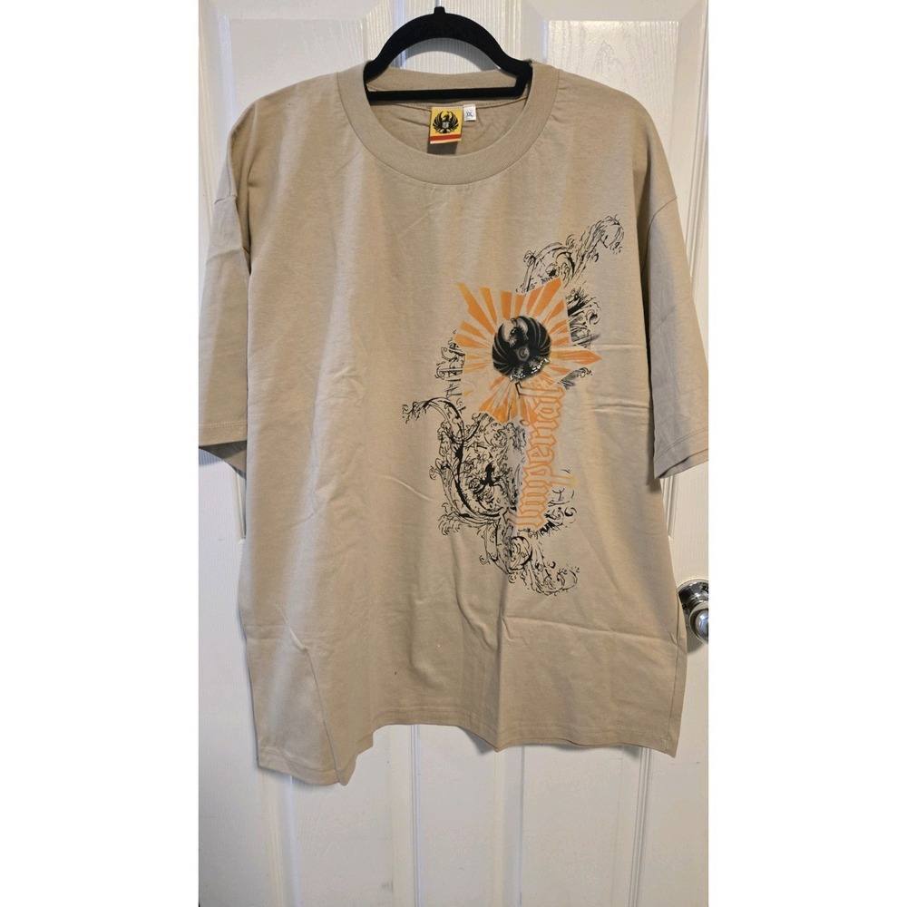 Vintage Imperial Beer Costa Rica XXL Graphic T-Shirt Eagle Crest Drip Y2k Rare